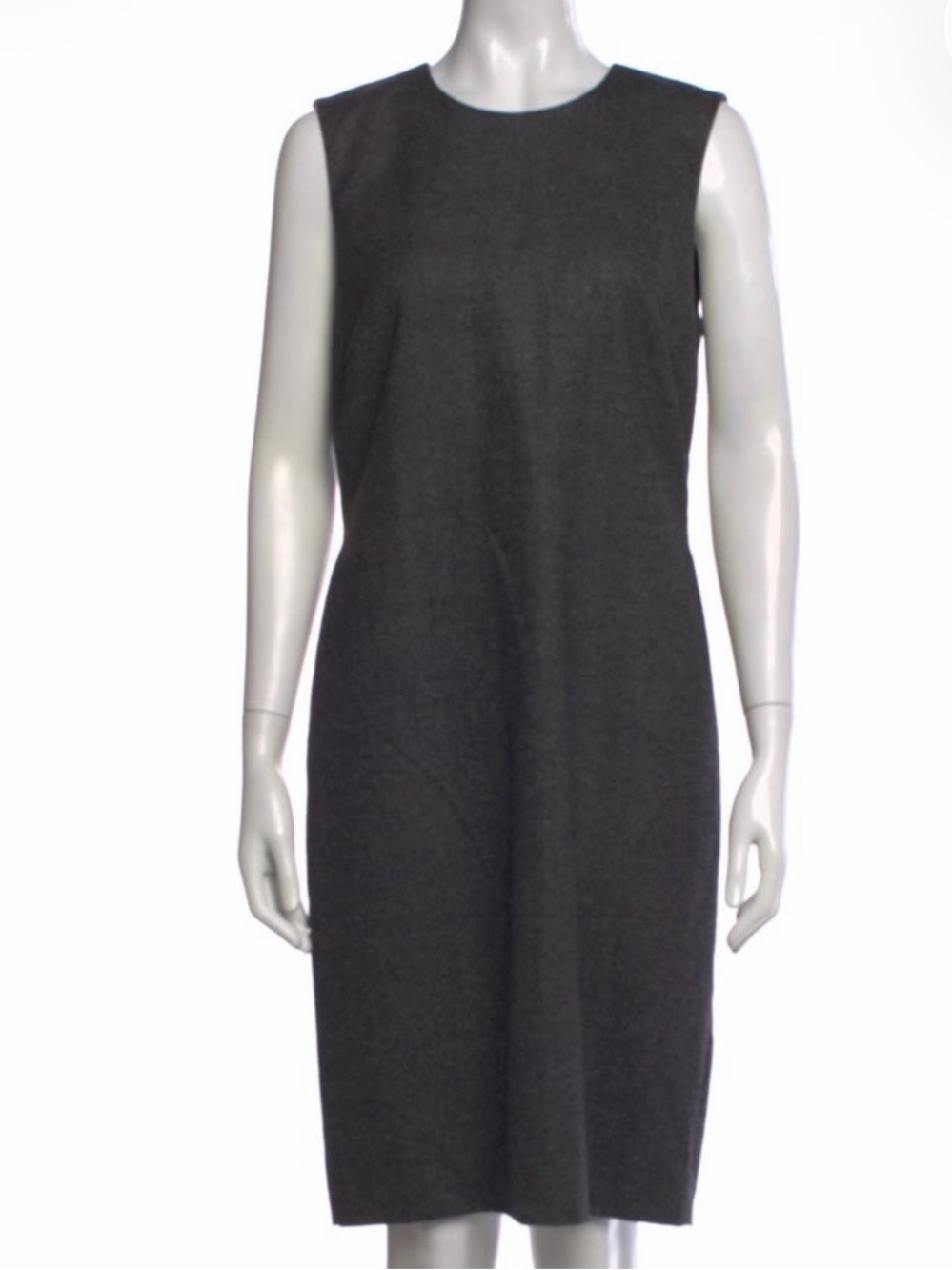 Gucci Sleeveless Sheath Dress in Charcoal Gray